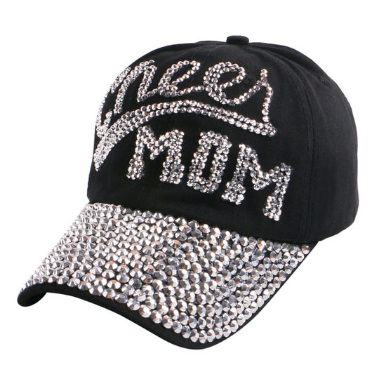 Hat girl denim baseball caps heart shaped rhinestone jeans snapback hats