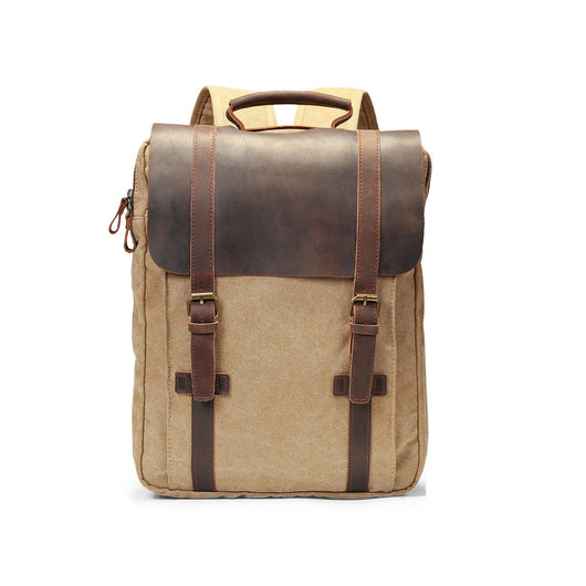 Unisex Vintage leather laptop Backpack ECOSUSI