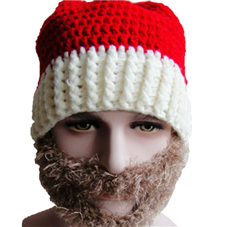 Hat Knitting Cap Warm Ear Christmas Hat Brown