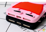 Peppa Pig 3D Cartoon  Soft Silicone Back Phone Case Cover For iPhone 6S/7/8 Plus