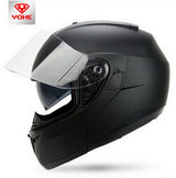 Double lenses undrape face motorcycle helmet winter open face motorbike helmets