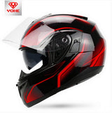 Double lenses undrape face motorcycle helmet winter open face motorbike helmets