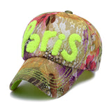Hat 3D Paris Logo Nice Flowers Fancy Baseball Caps Sport Active Casual Hat