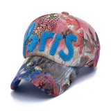 Hat 3D Paris Logo Nice Flowers Fancy Baseball Caps Sport Active Casual Hat