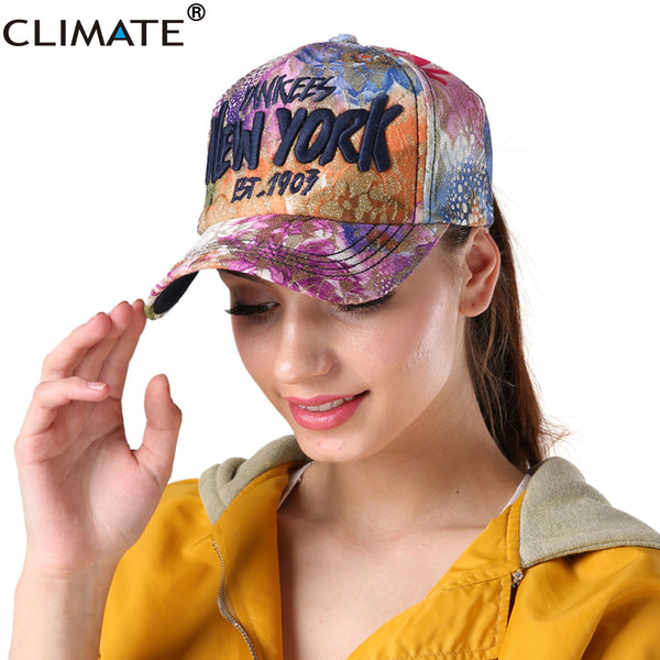 Hat Fashion New York Flowers Baseball Caps One Size Adjustable Nice Young Women Girls