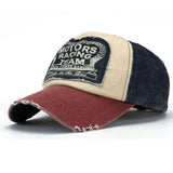 Hat Snapback New Unisex Baseball Cap Cotton Adjustable Motorcycle Cap Edge Grinding Do Old Hat hip hop cap