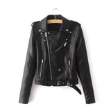 Zipper PU Leather Jacket