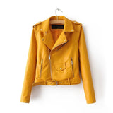 Zipper PU Leather Jacket