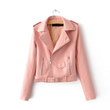 Zipper PU Leather Jacket