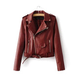 Zipper PU Leather Jacket