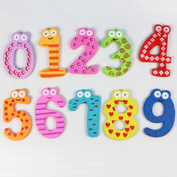 Wooden Magnet Educational Toys 1 set=10 Cartoon Number