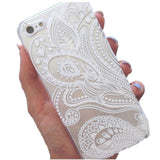 iPhone 5 for 5S&50 White Floral Flower Slim Plastic Hard Cell Phones Case