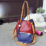 Bag PU Leather Handbag Fashion Composite Bag Tassel Popular Women Shoulder Bag for Young Girl