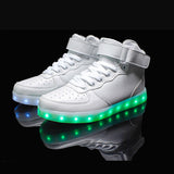 Fashion LED Sneakers Shoes Golden / Silver