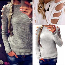 Women Autumn Sexy Knitted Sweater