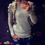 Women Autumn Sexy Knitted Sweater