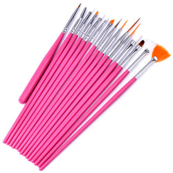 Nail Art Brushes Set Professional Nail Equipment Drawing Tool 15pc/set