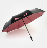 Sunny and Rainy Umbrella three Folding Princess Umbrellas Female Parasol