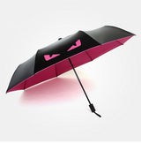 Sunny and Rainy Umbrella three Folding Princess Umbrellas Female Parasol