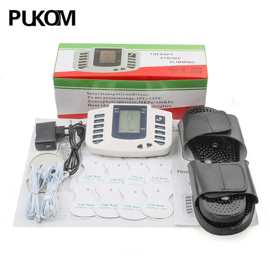 Muscle Stimulator Body Relax Muscle Massager Pulse Tens Acupuncture Therapy Slipper+8 Pads+box