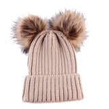 Hat Women Fashion Keep Warm Winter Hats Knitted Wool Hemming Winter Hats