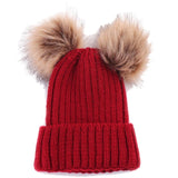 Hat Women Fashion Keep Warm Winter Hats Knitted Wool Hemming Winter Hats