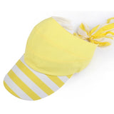Hat women Wide Brim Visor Sun,UV Protection Cotton Striped,Block Beach Pool Hat