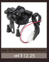 Motorcycle Cell Phone & GPS Mount Holder 12v with USB Charger 5V/2A For Electric Bicycle Scooter ATV