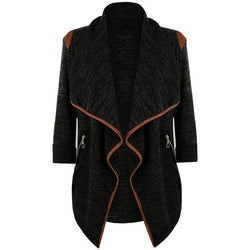 Women Winter Vintage Knitted Long Cardigan Coat