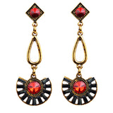 Elegant Women Fashion Crystal Chain Golden VINTAGE EARRINGS #30