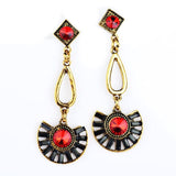 Elegant Women Fashion Crystal Chain Golden VINTAGE EARRINGS #30