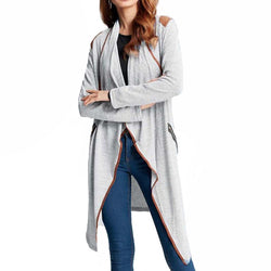 Women Winter Vintage Knitted Long Cardigan Coat