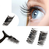 Ultra-thin 0.4mm ,3D Fiber Reusable False Magnet Eyelashes Extension