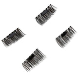 Ultra-thin 0.4mm ,3D Fiber Reusable False Magnet Eyelashes Extension