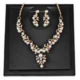 Funshion Pearl Necklace + Earrings