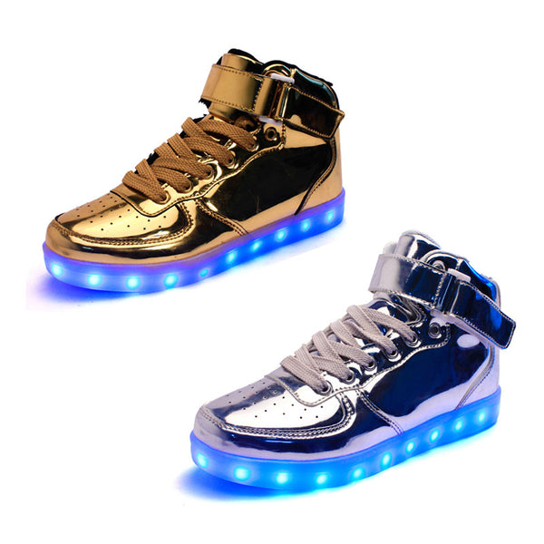 Shoes Golden / Silver LED Sneakers - Shoes