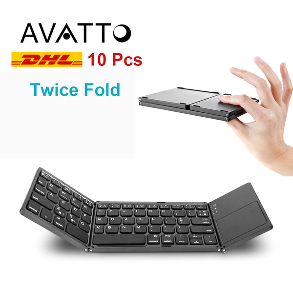 Wireless Portable Folding Bluetooth Keyboard for IOS / Android / Windows ipad Tablet Phone PC