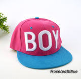 Hat Adjustable Letter BOY Hip Hop Baseball Cap Fashion Trendy Street Hat Unisex Sun Hat