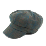 Hat Winter Painter Cap Warm Artistic Wooloen Peaked / Vintage Octagonal Cap